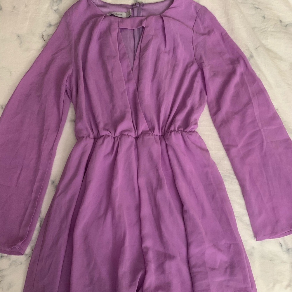 White Closet  Flowy Lilac Romper